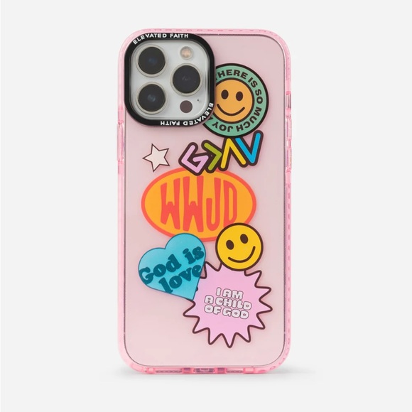 iPhone 11 Pro Pink Sticker Collage Phone Case - Picture 1 of 1